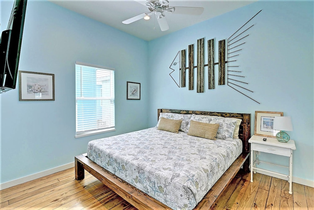 Primary bedroom with King bed