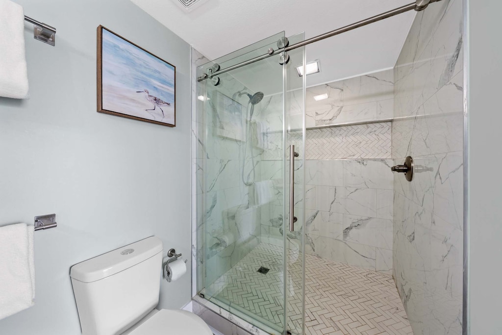 Primary ensuite bathroom with walk-in shower