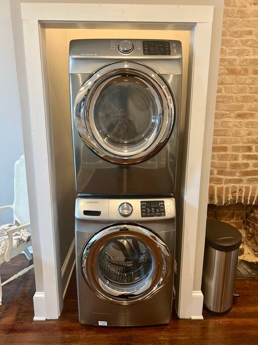 Washer, dryer & detergent available in unit!