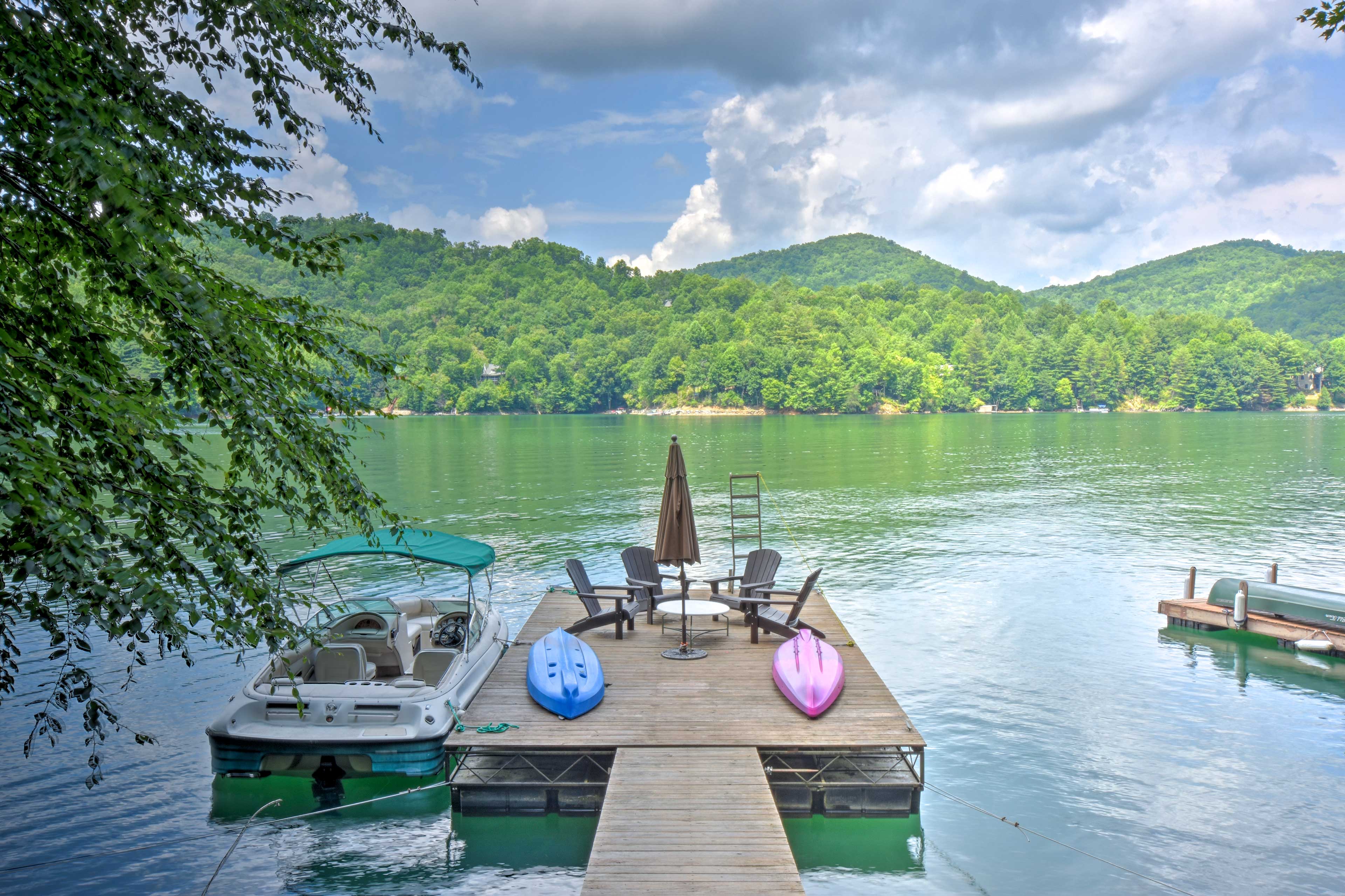 Property Image 1 - Nantahala Lake Family Home w/ Private Dock & Views