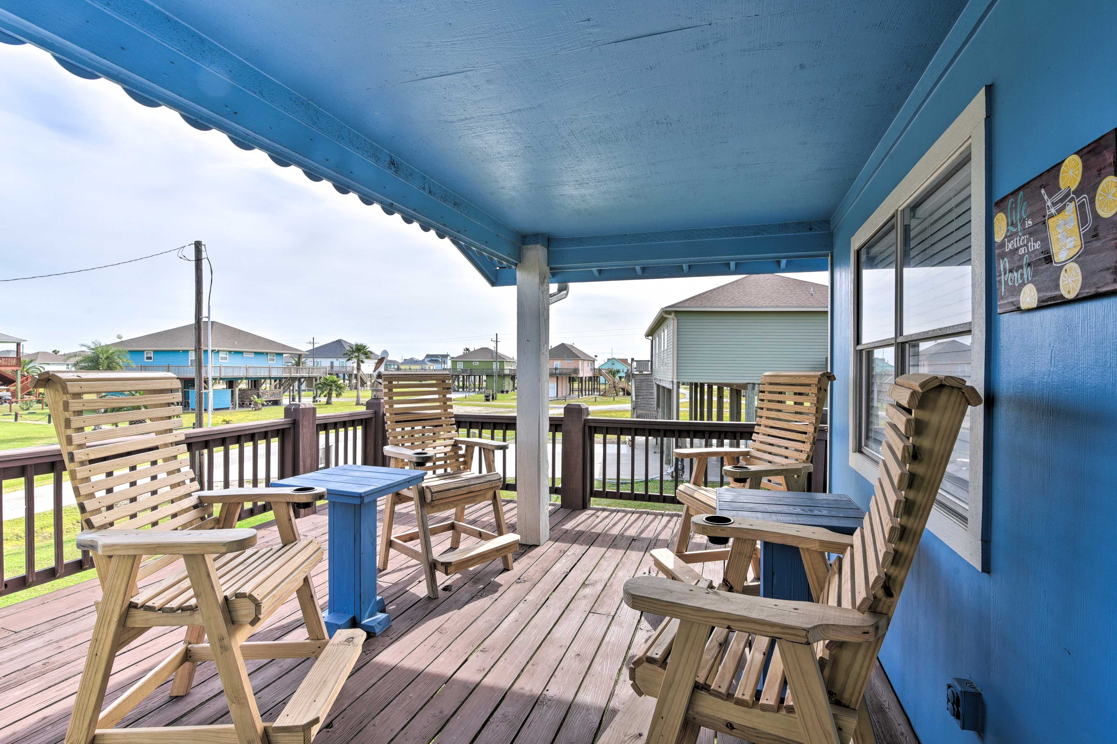 Property Image 1 - Colorful Crystal Beach Home w/ Ocean View!