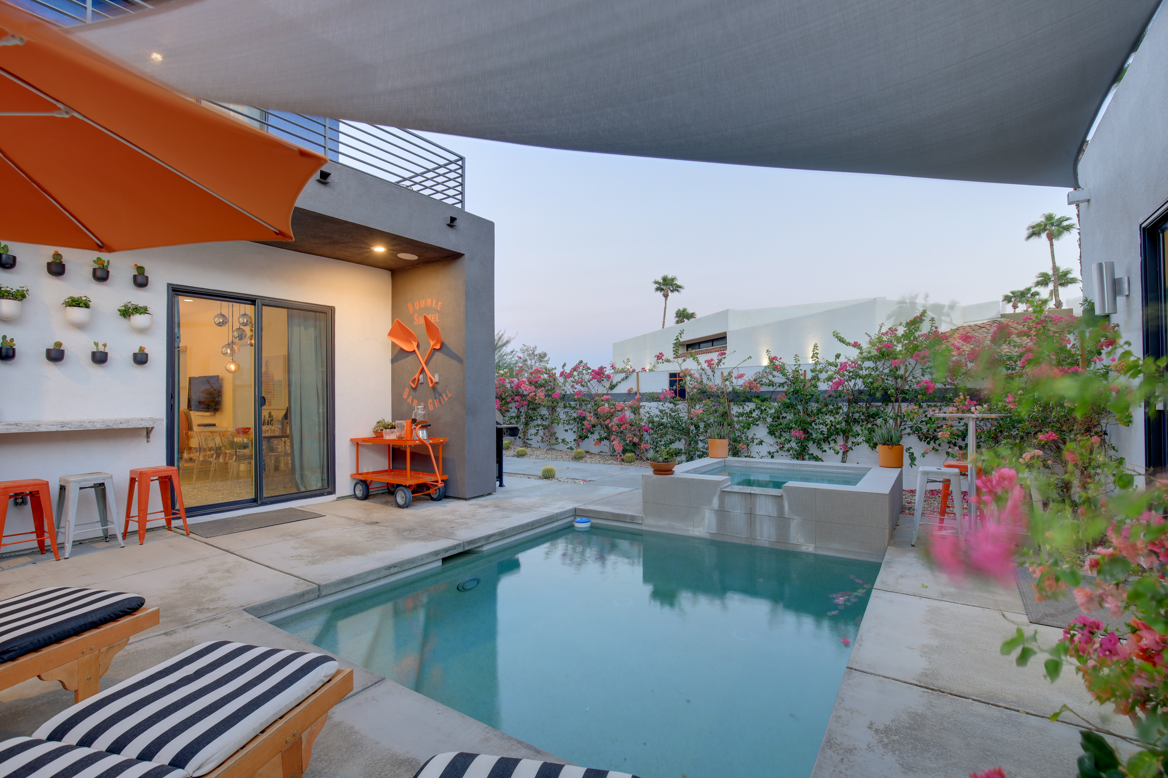 Mountain-View Deck + Pool: Luxe Palm Springs Home
