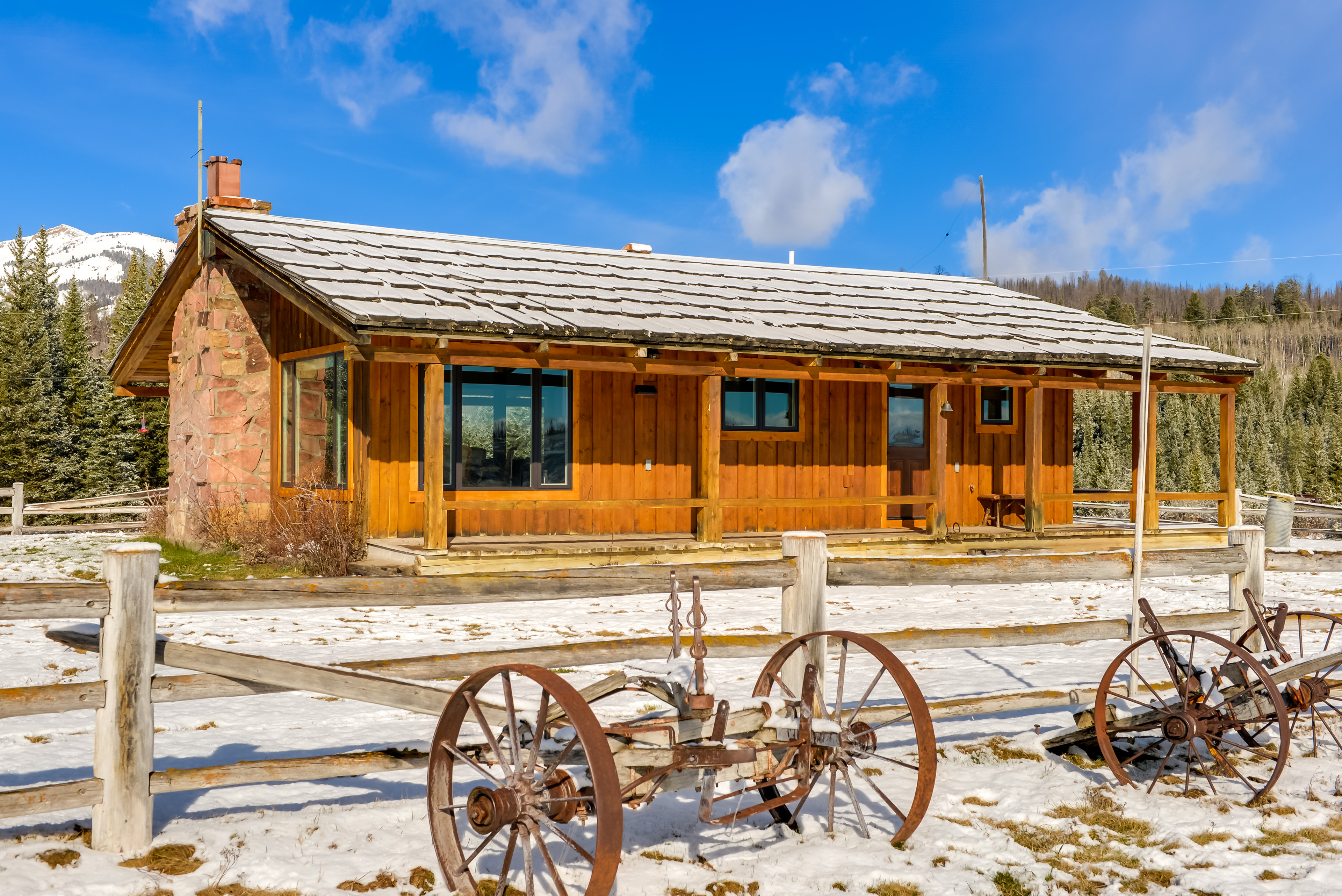 Property Image 1 - Rustic Bondurant Cabin: Fish, Hike, Bike & ATV!