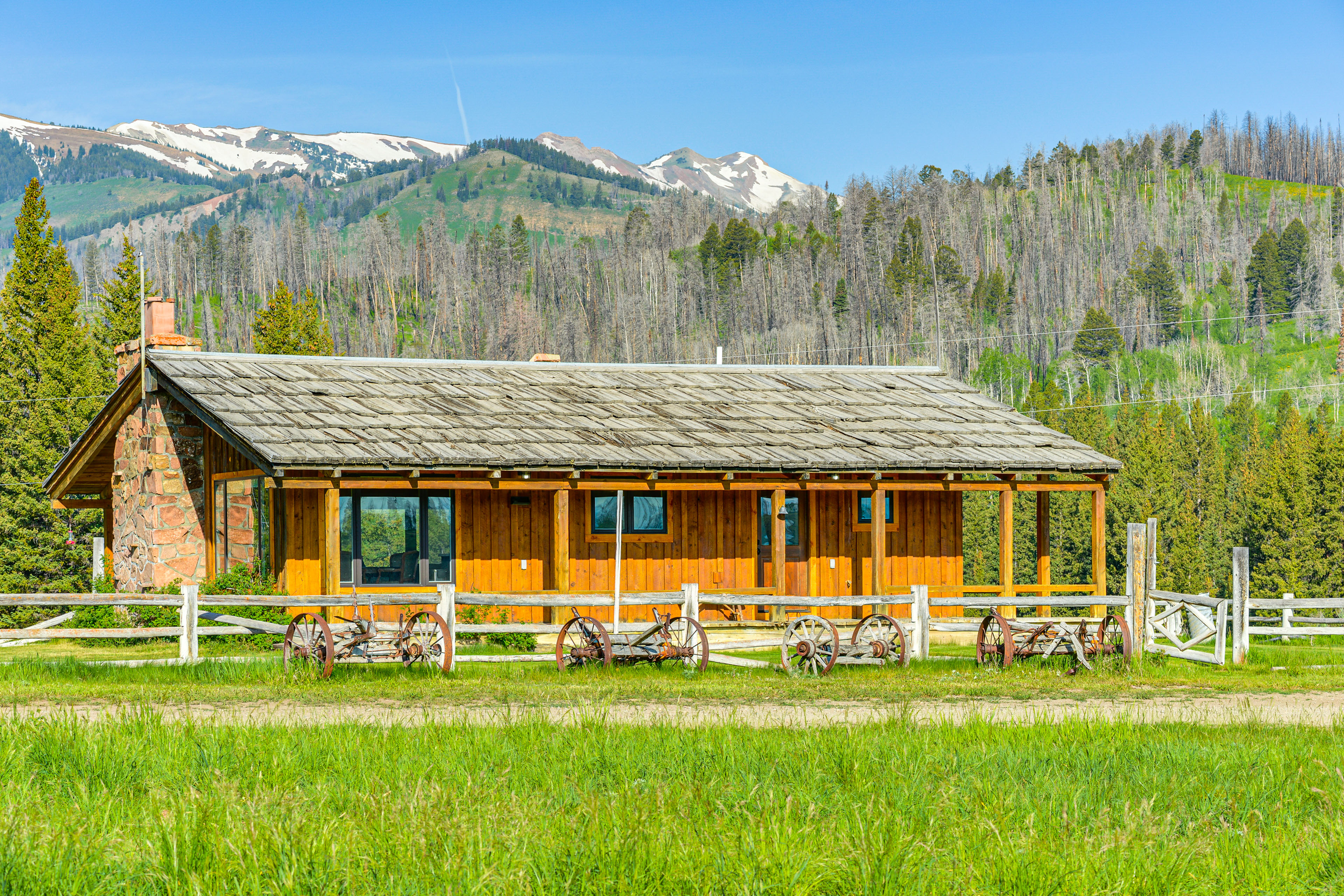 Rustic Bondurant Cabin: Fish, Hike, & Bike!