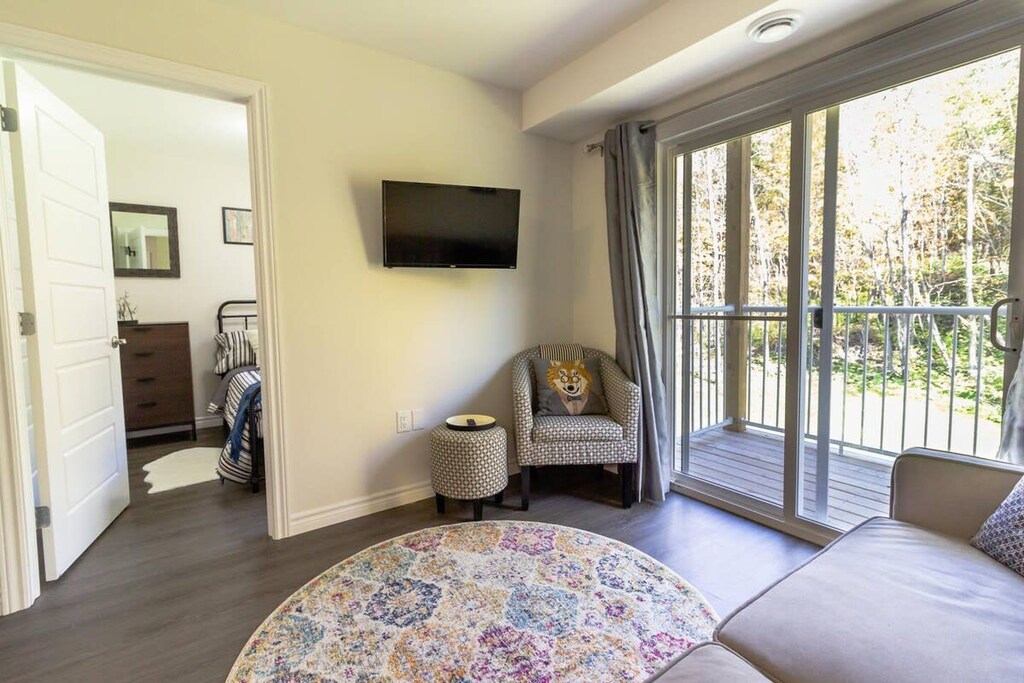 Living room with a walk-out balcony!