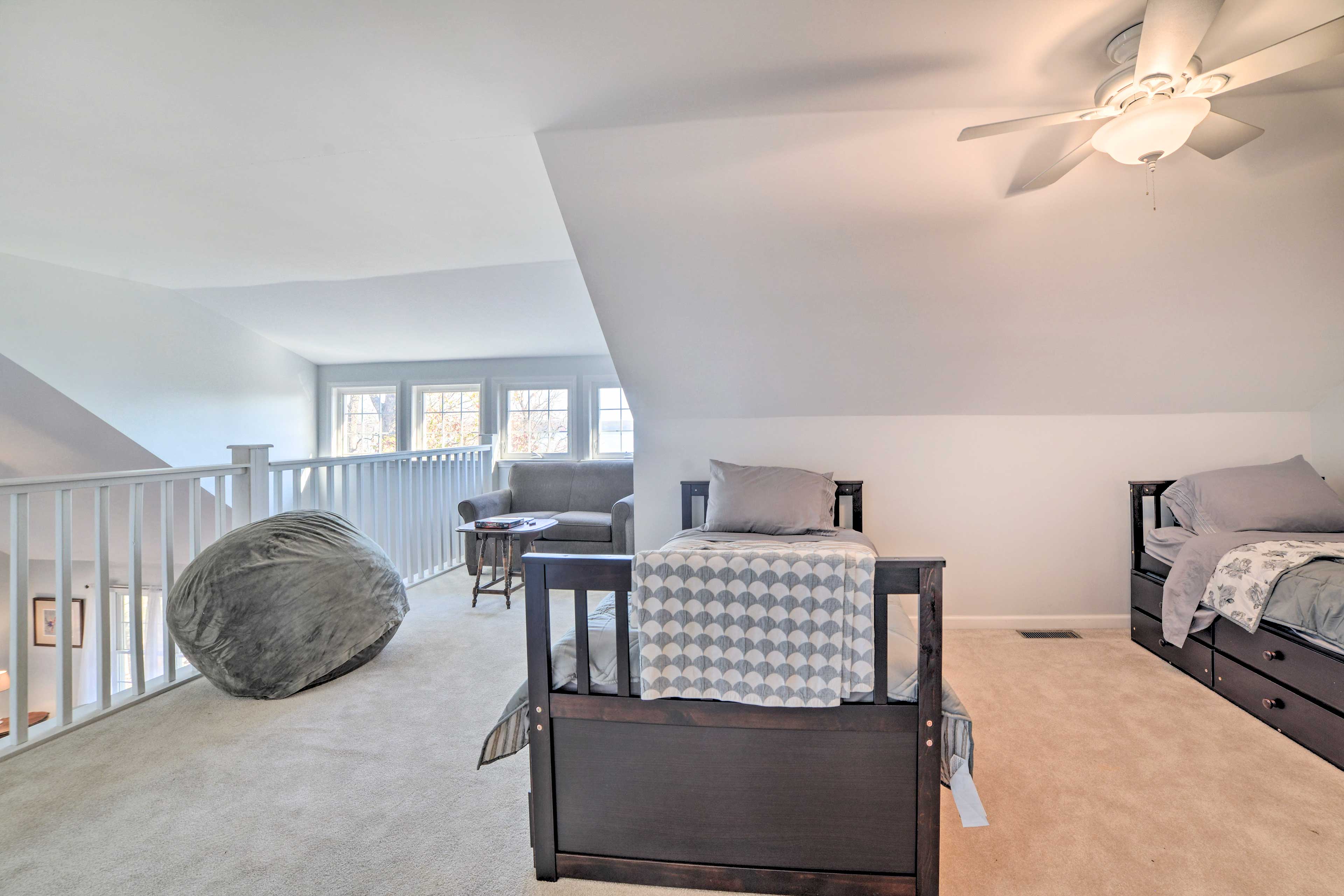 Country-Chic Home w/ Fire Pit, Steps to Lake!