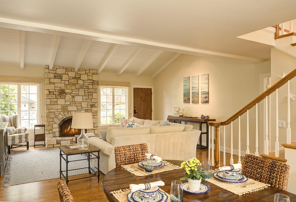 Living Room and Dining Area