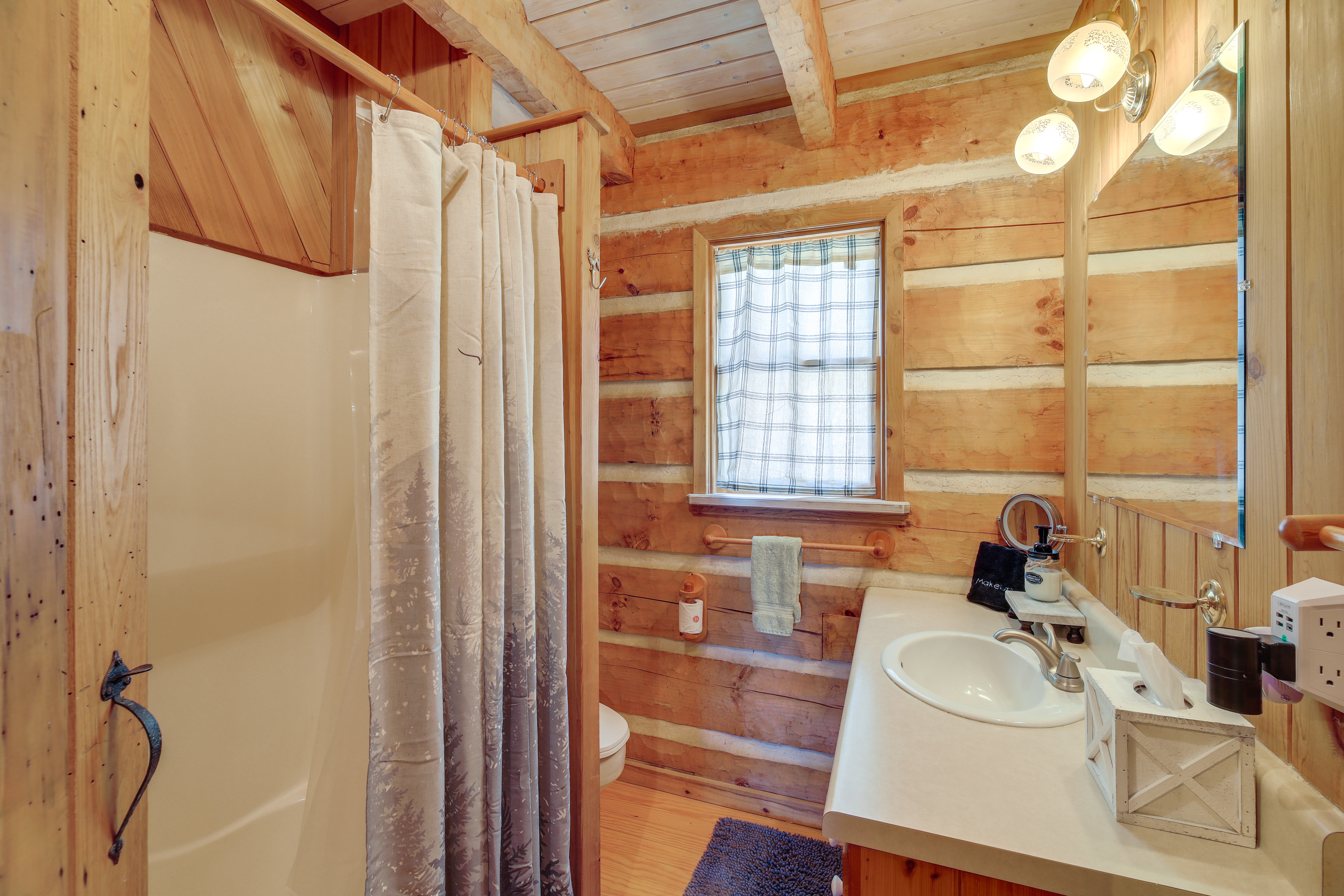 Ashe County Log Cabin: Mountain-View Deck, Sauna