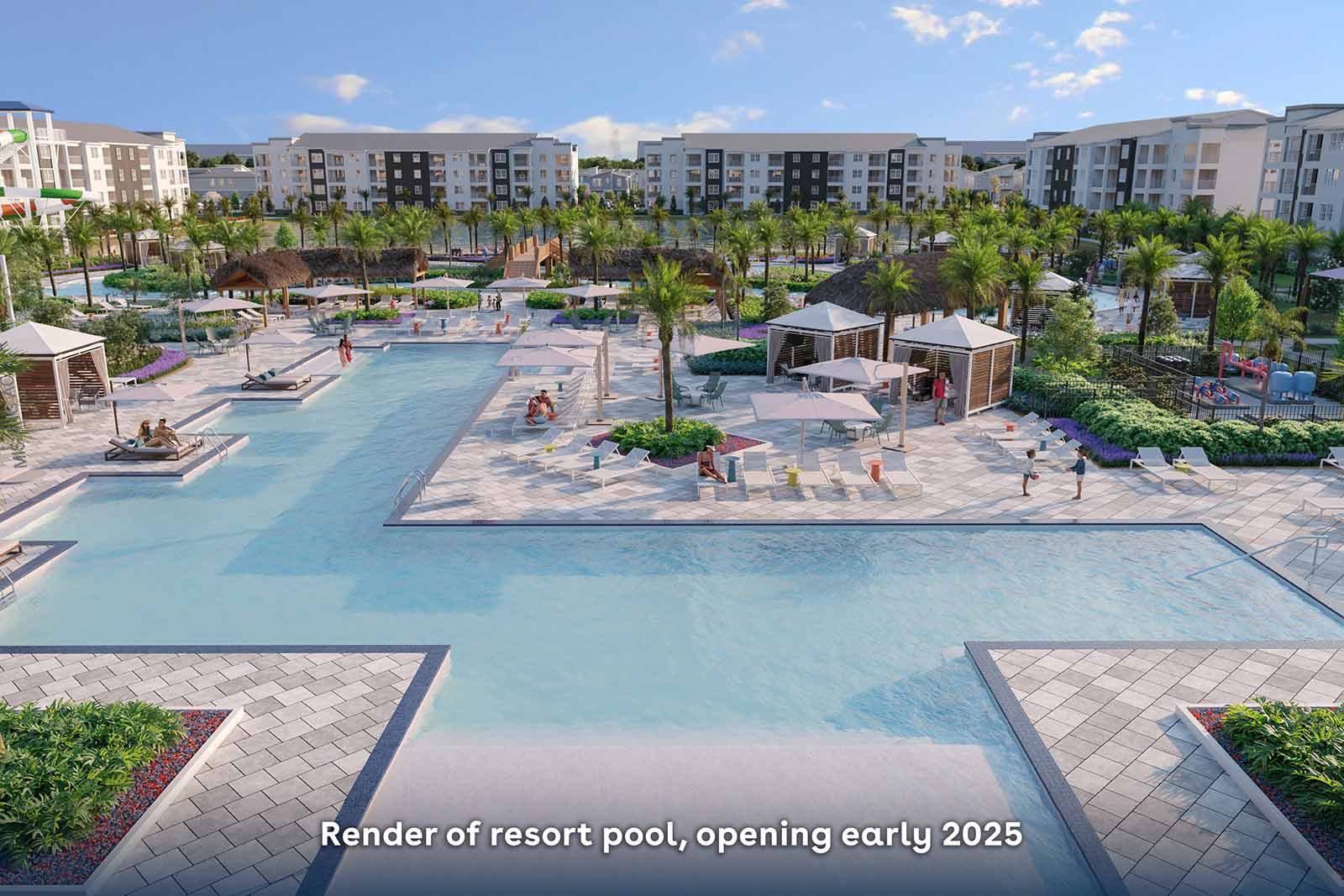 Render of Resort Pool, Opening Early 2025