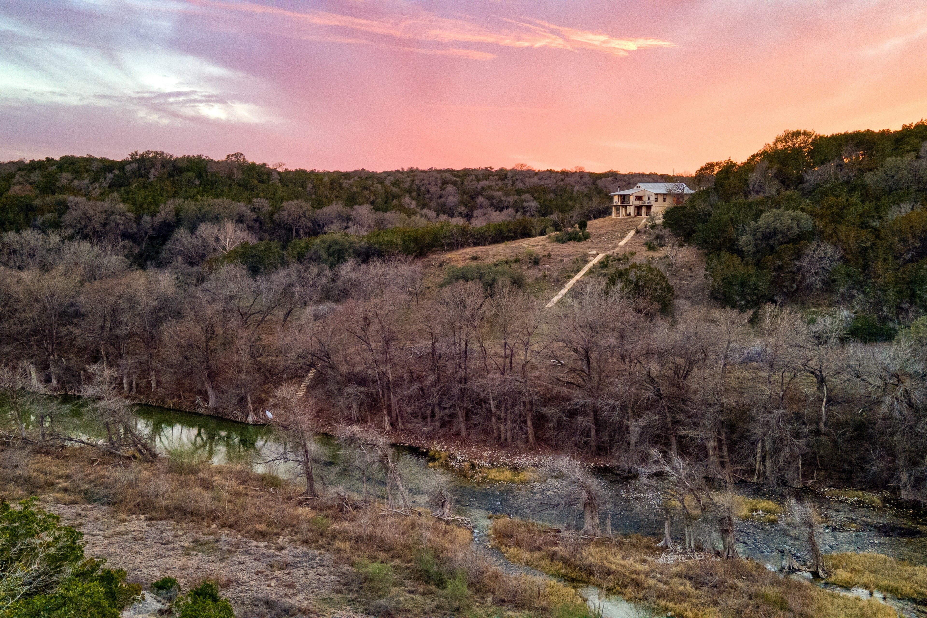 Your private getaway, located right on the Pedernales River.