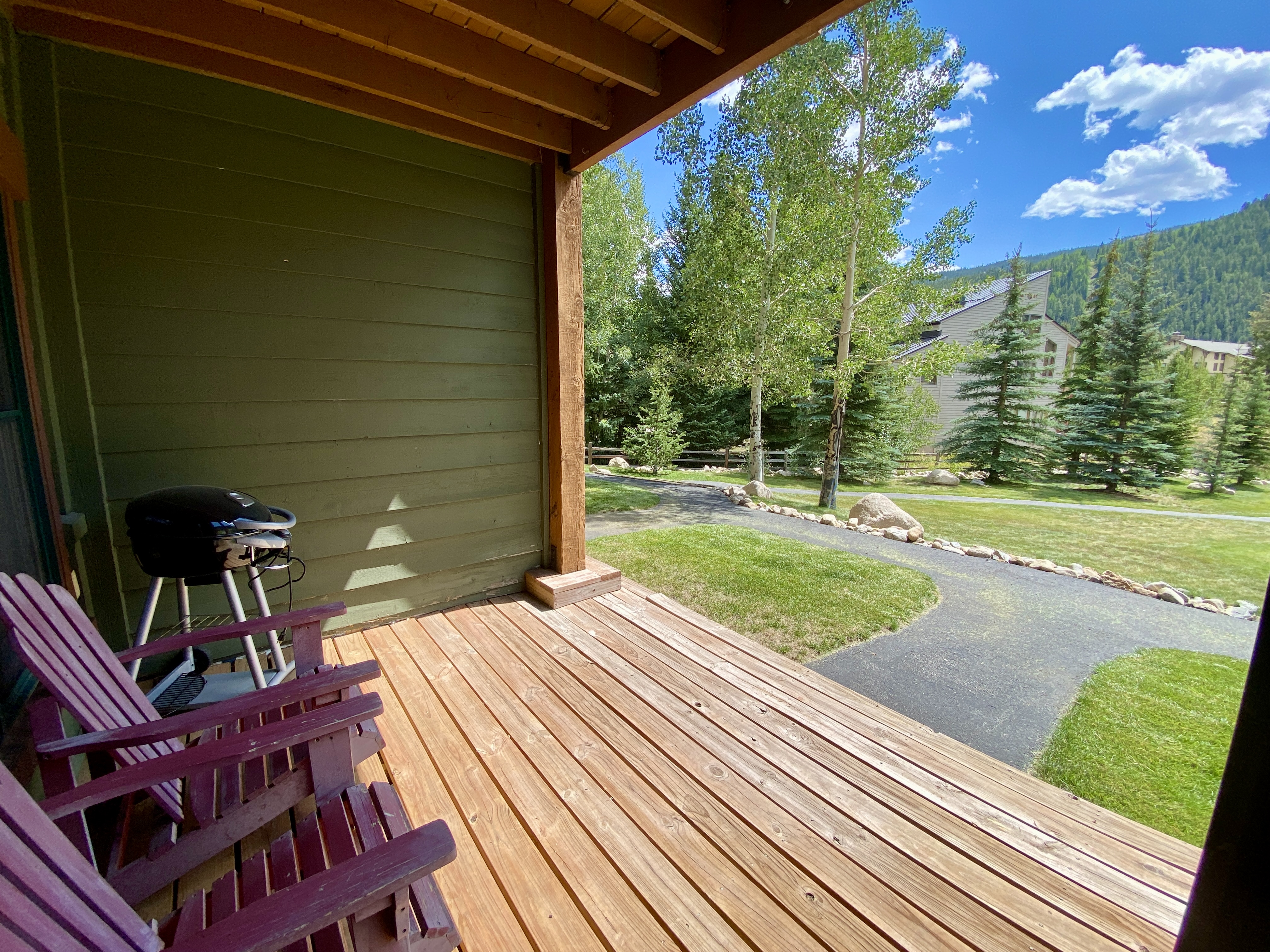 Spacious covered porch #summer