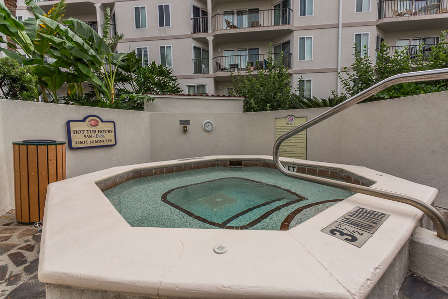 One of the Beach Club Hot Tubs