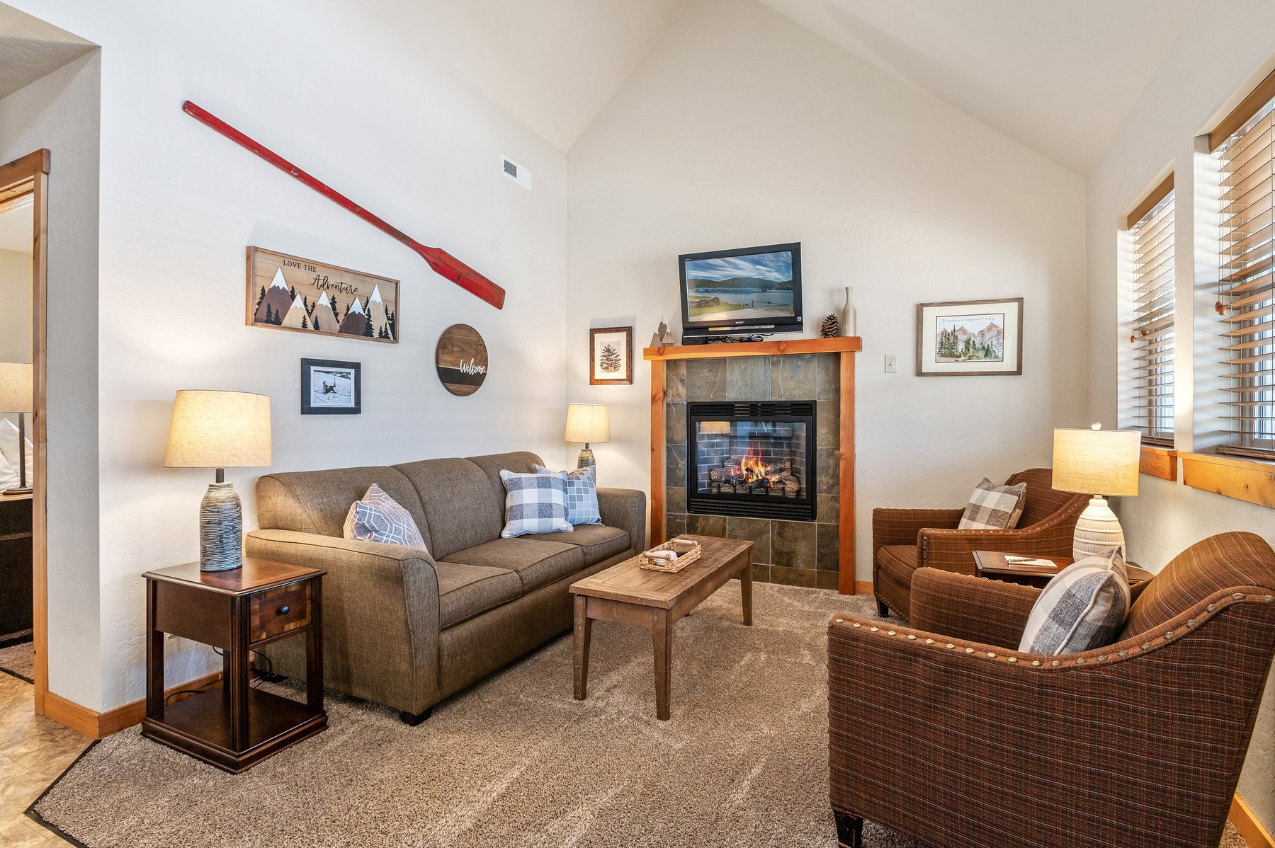 Larger bungalow living area.