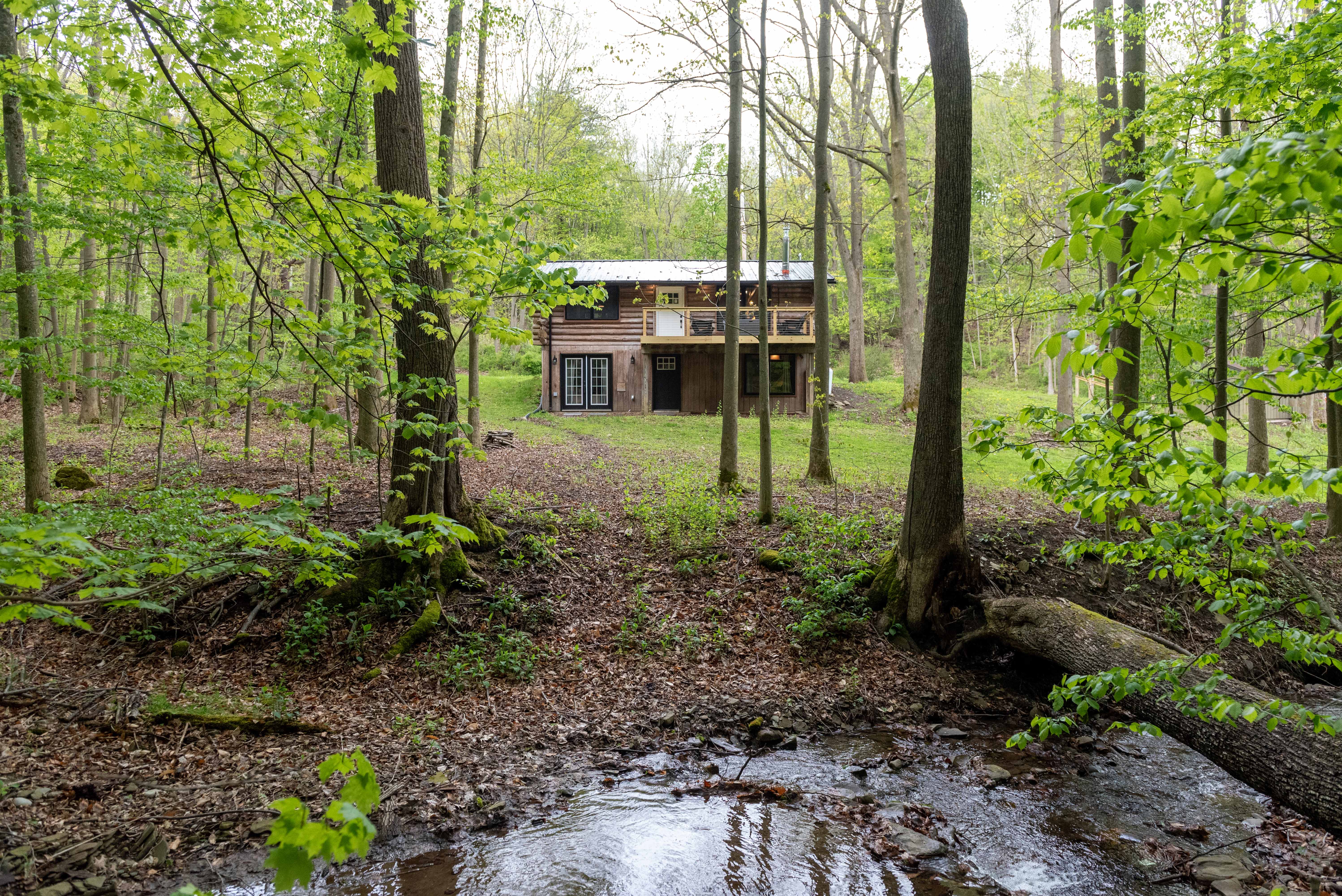 Property Image 1 - Secluded Naples Cabin w/ Deck & Stream Views