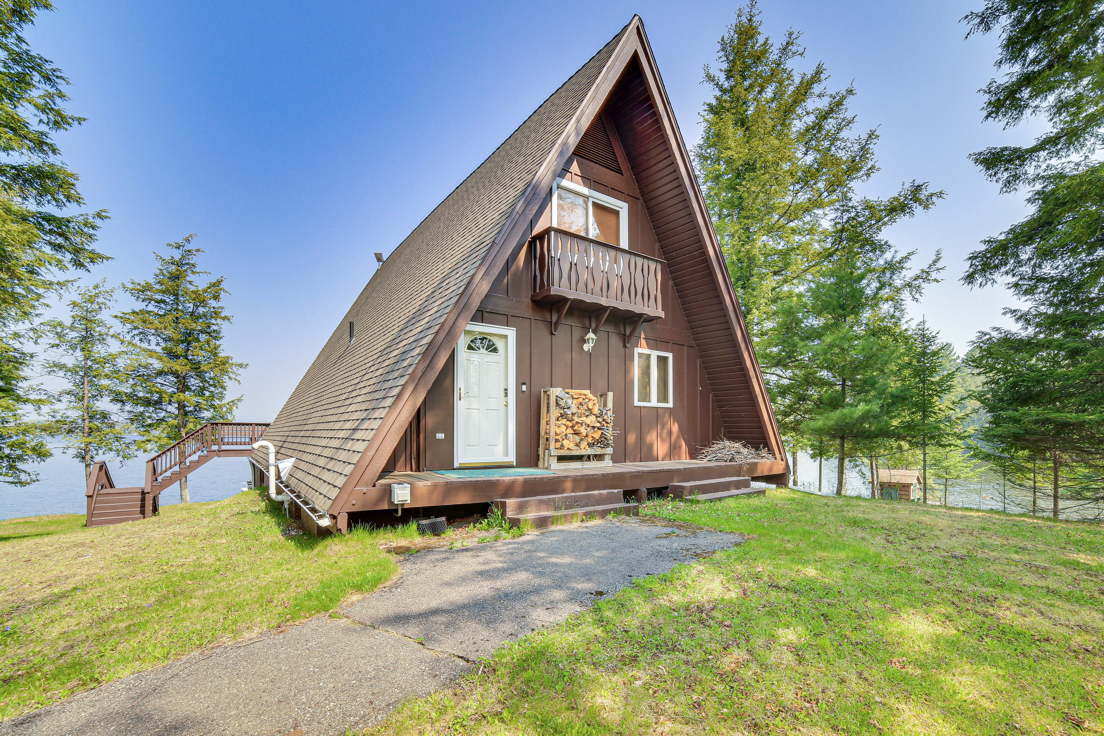 Property Image 2 - Upper Peninsula Lakefront A-Frame Cabin w/ Dock