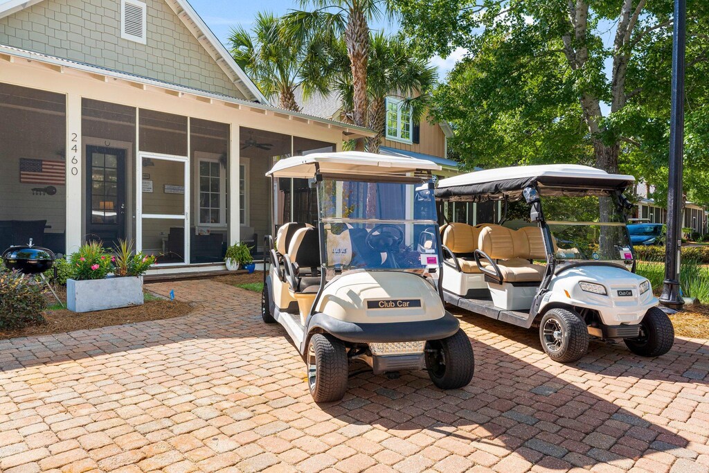 Two 6 Seat Golf Carts