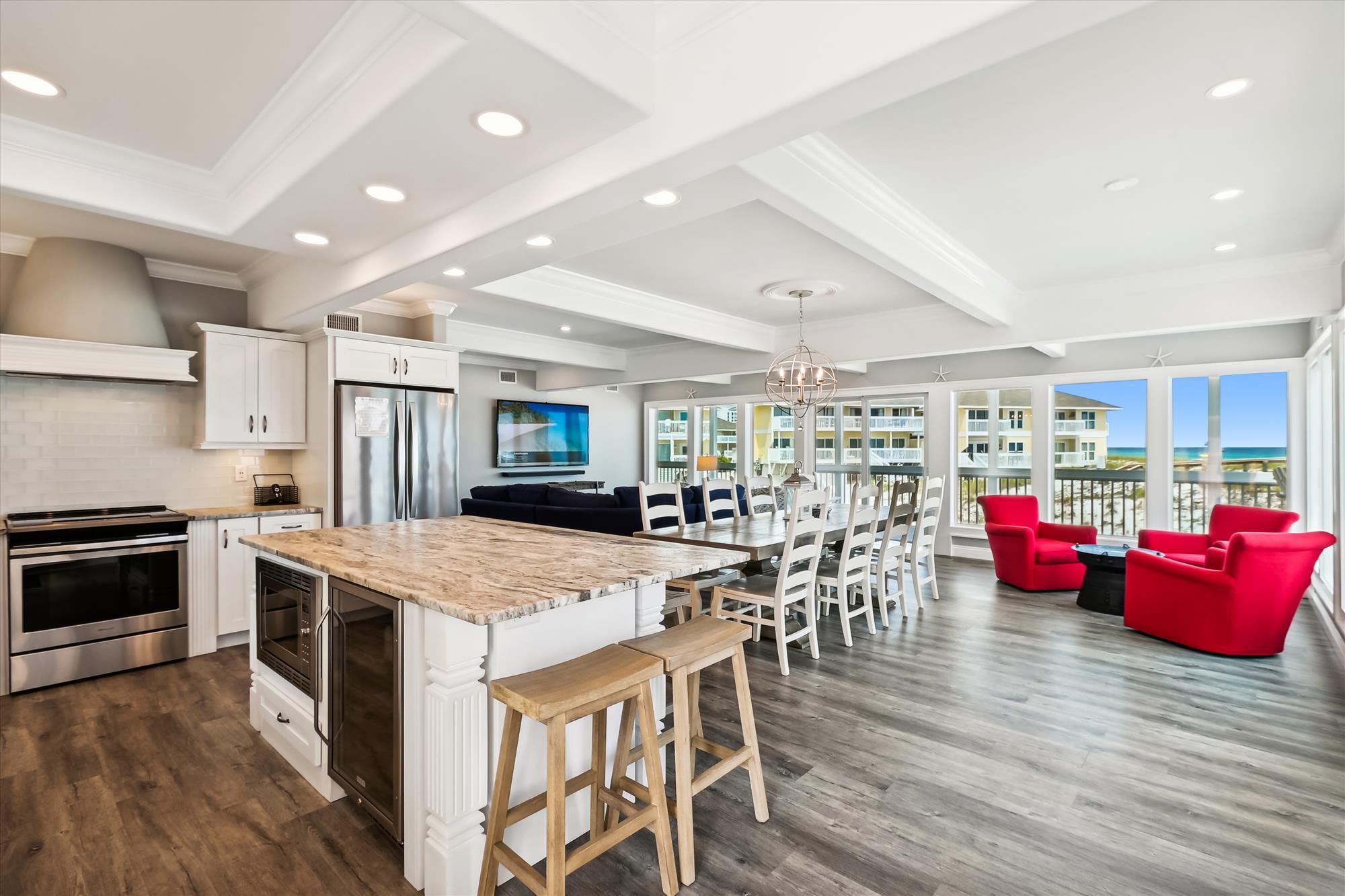 Kitchen and Living Room