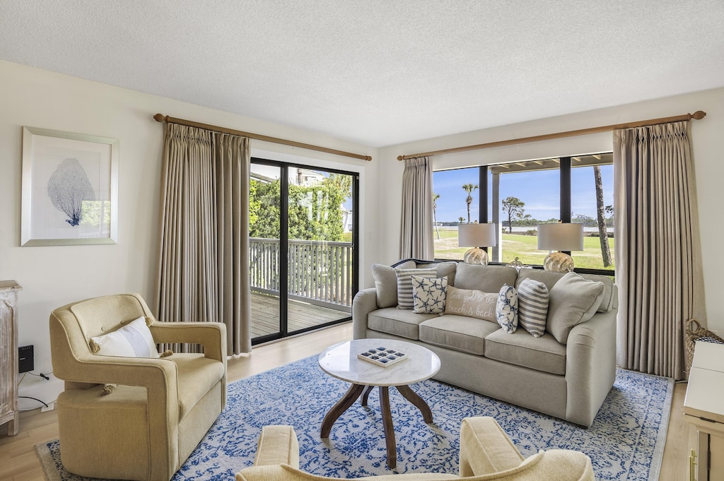 Living Area with Balcony Access