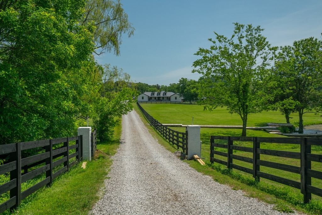 Gated entrance to the farm house