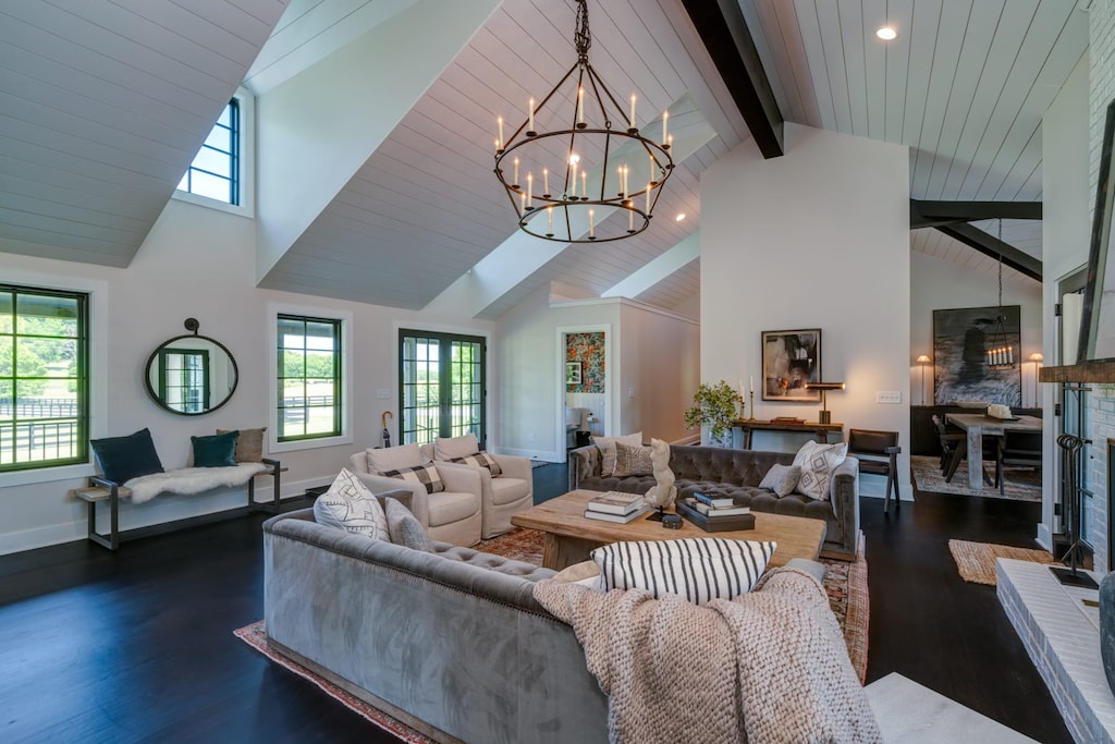 Spacious grand living room.