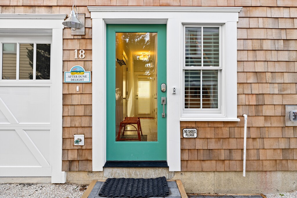 After Dune Delight welcomes you with a turquoise door
