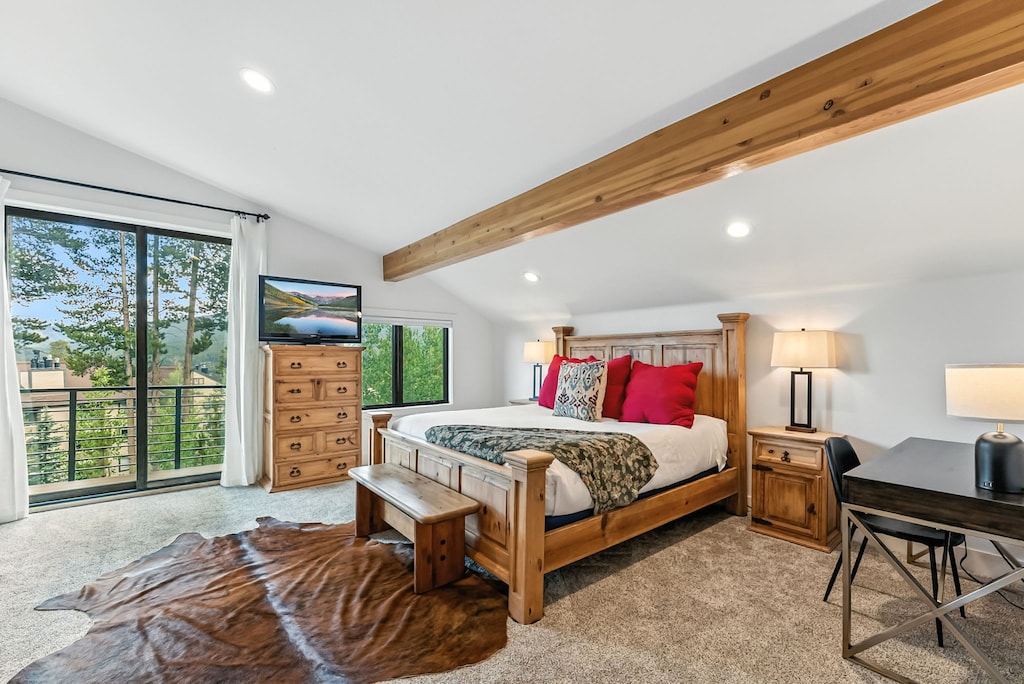 Bedrooms 1 and 2: King bed, twin-over twin-bunk bed in closet, Pack 'n Play, upper floor