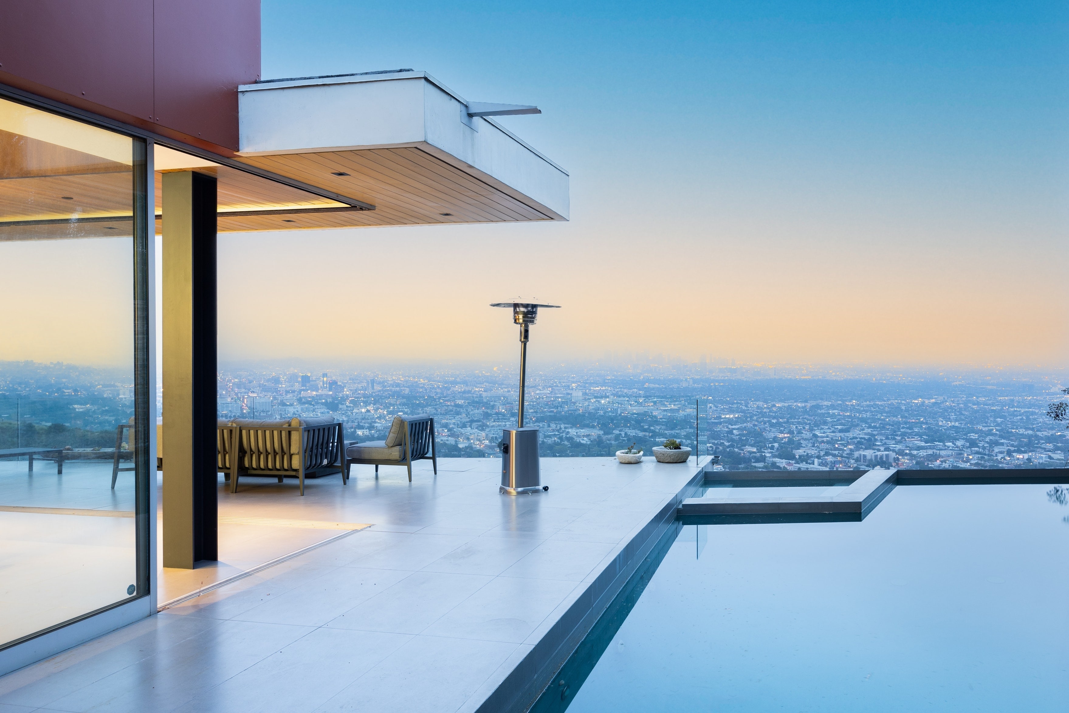 Panoramic city views capture the magic of LA.