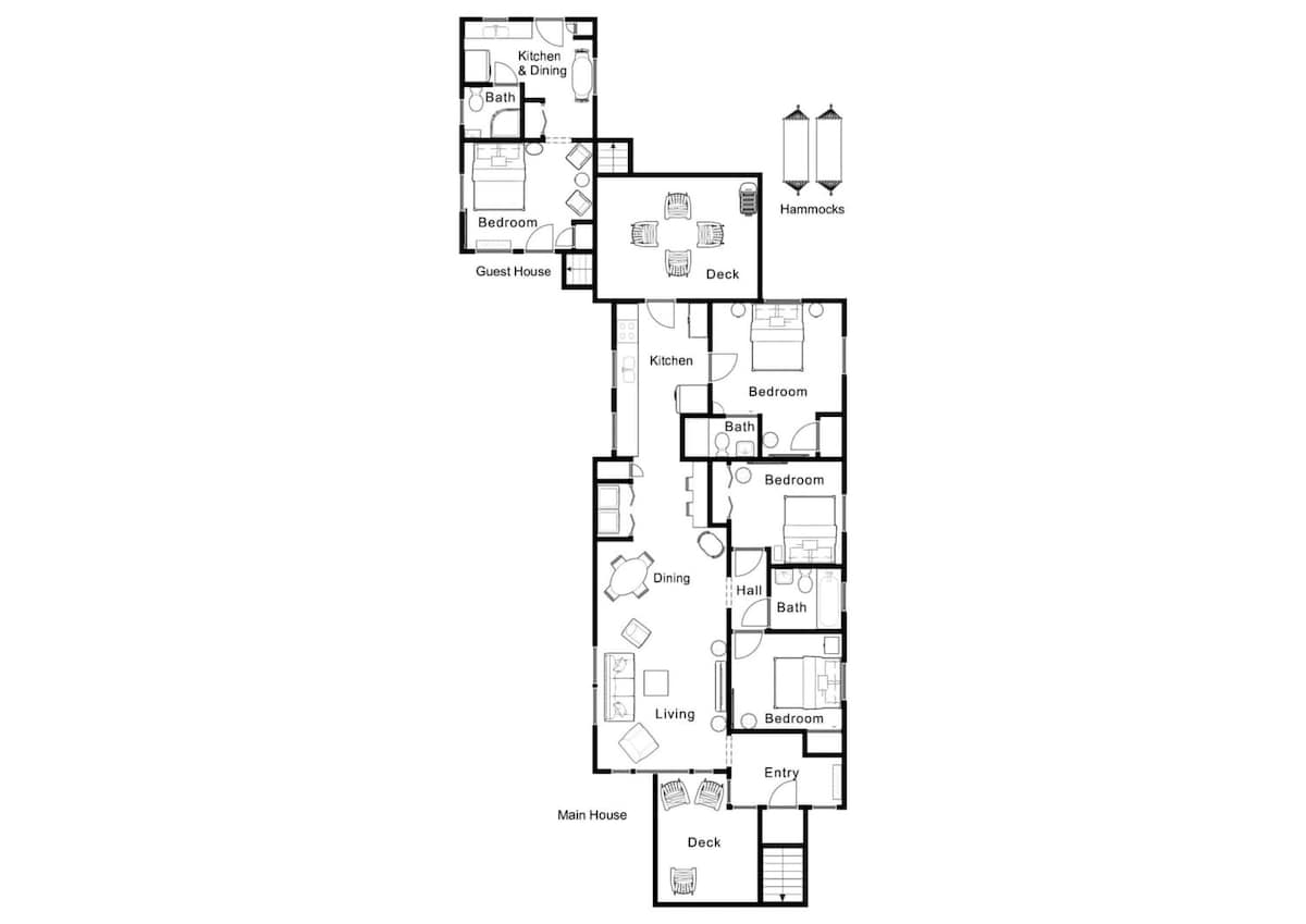 The layout of our homes.