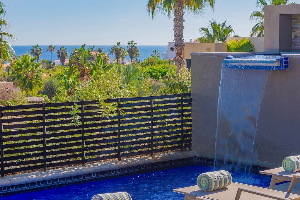 Poolside with ocean views