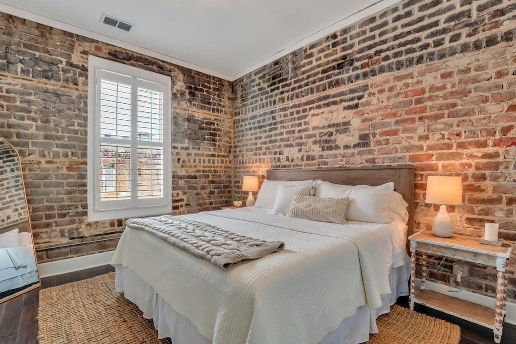 This is bedroom one! Cozy!