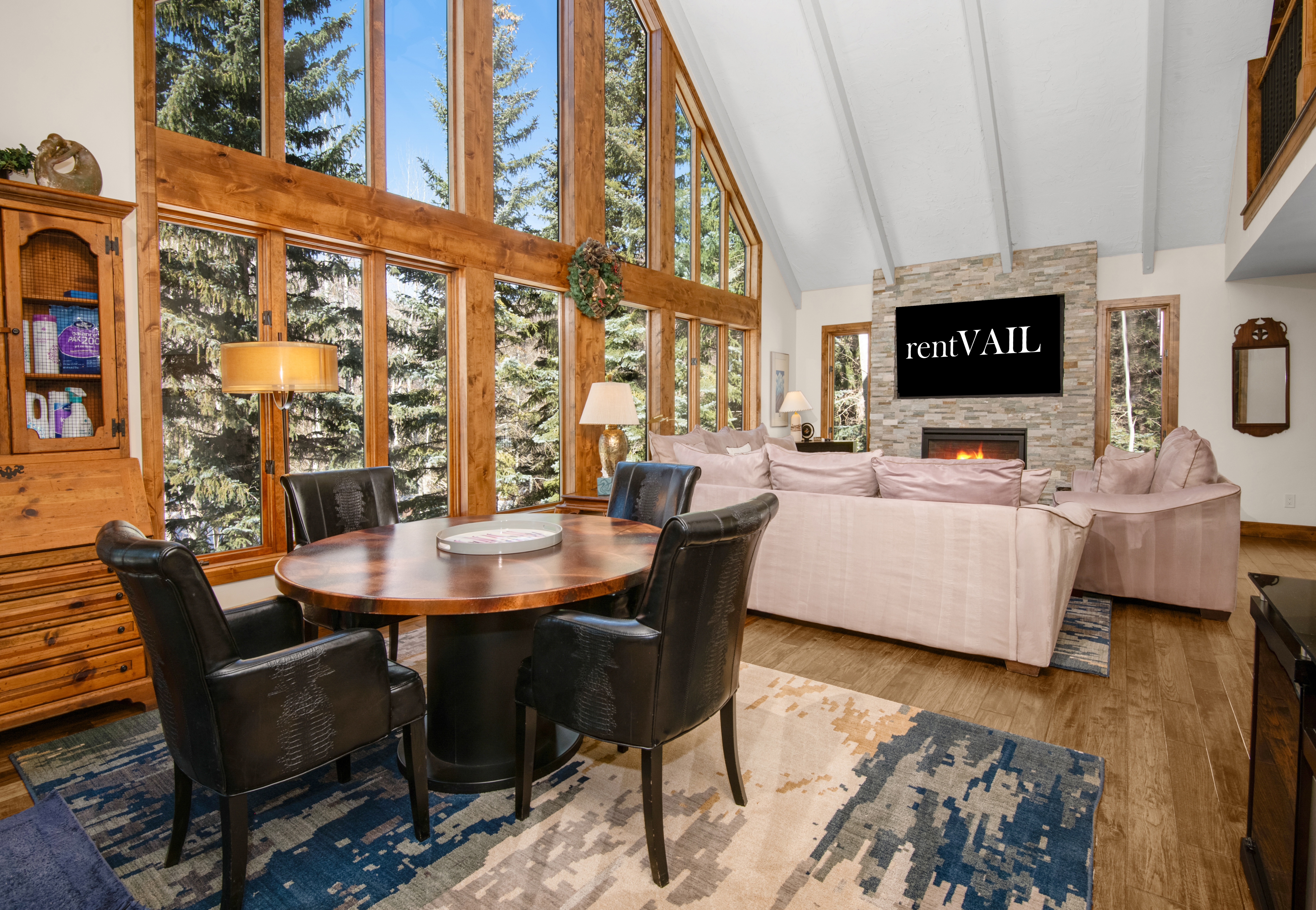 Dining Nook & Living Room View