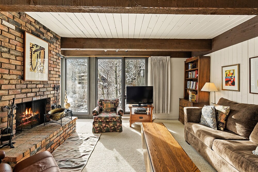 Property Image 1 - Chateau Roaring Fork 29, Condo with Beautiful River Views, Fireplace & BBQ on the Deck, 4 Blocks to Town