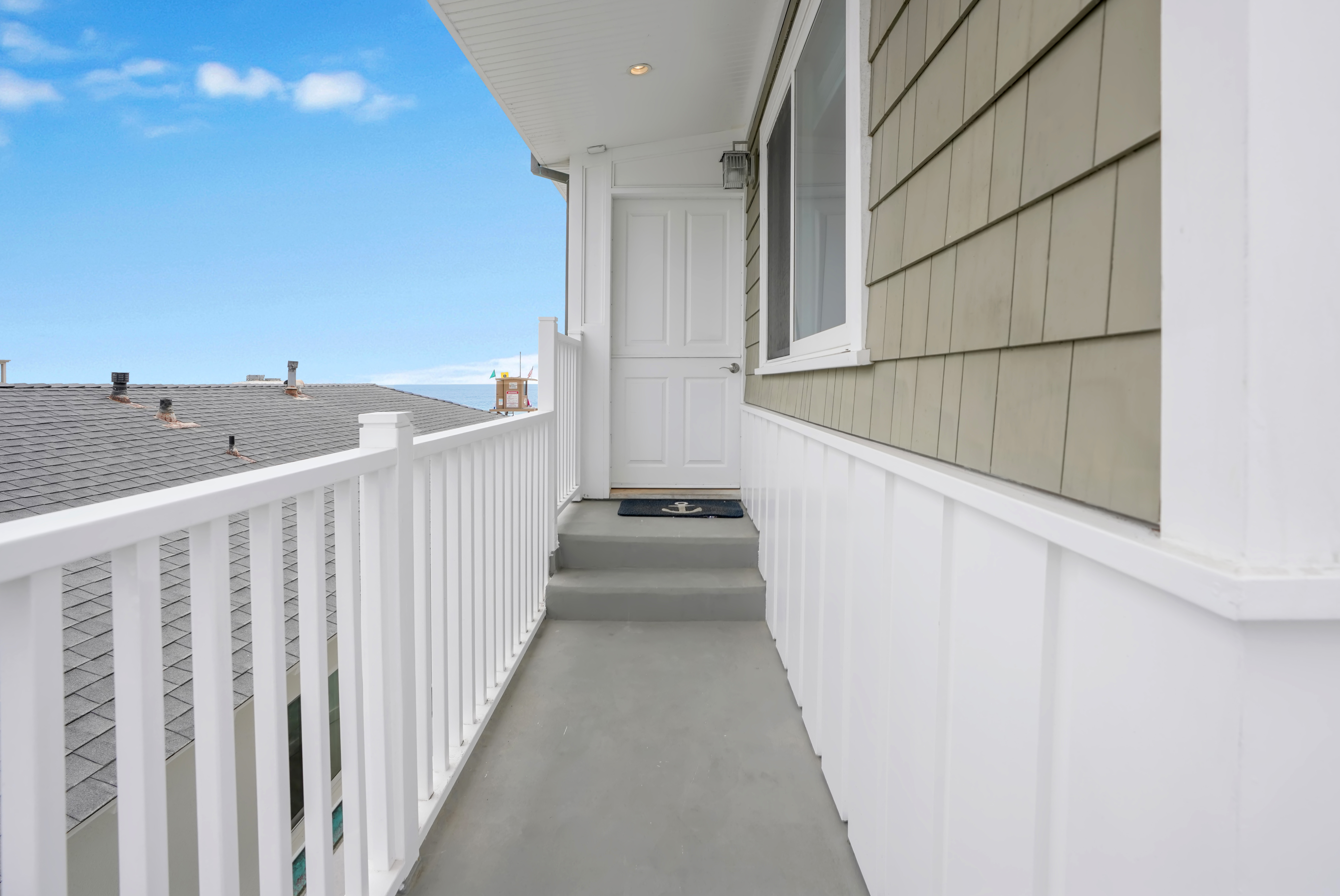 Entryway and front door