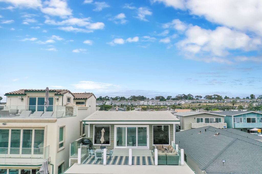 Aerial view of the home