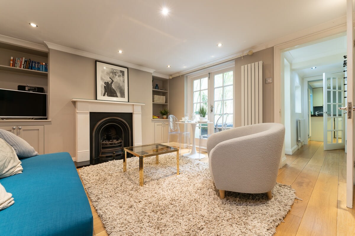 this living area has neutral tones and some wonderful wall art is perfect for your relaxation