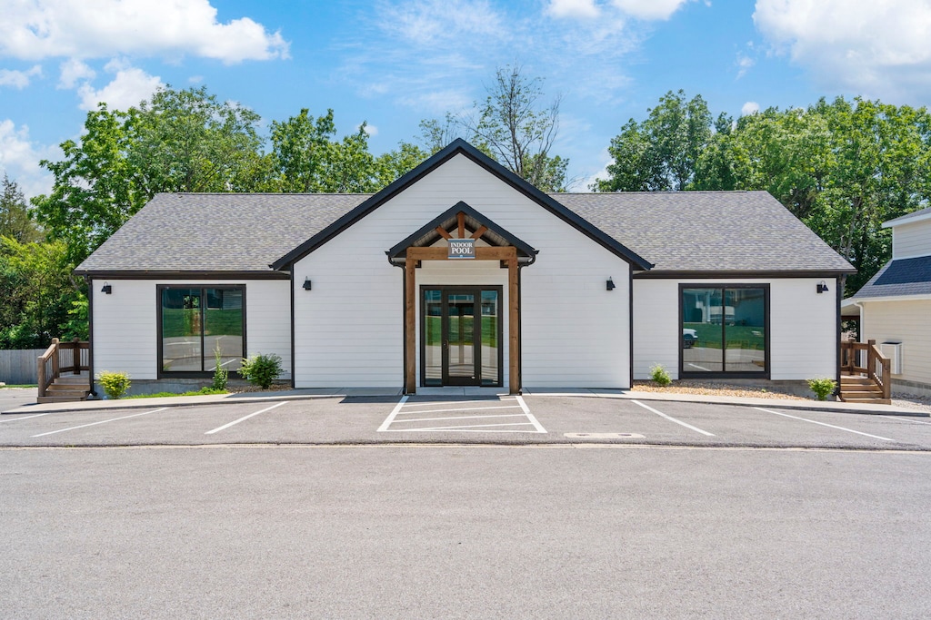 Community Indoor Pool Building- With Seating and Restrooms Available