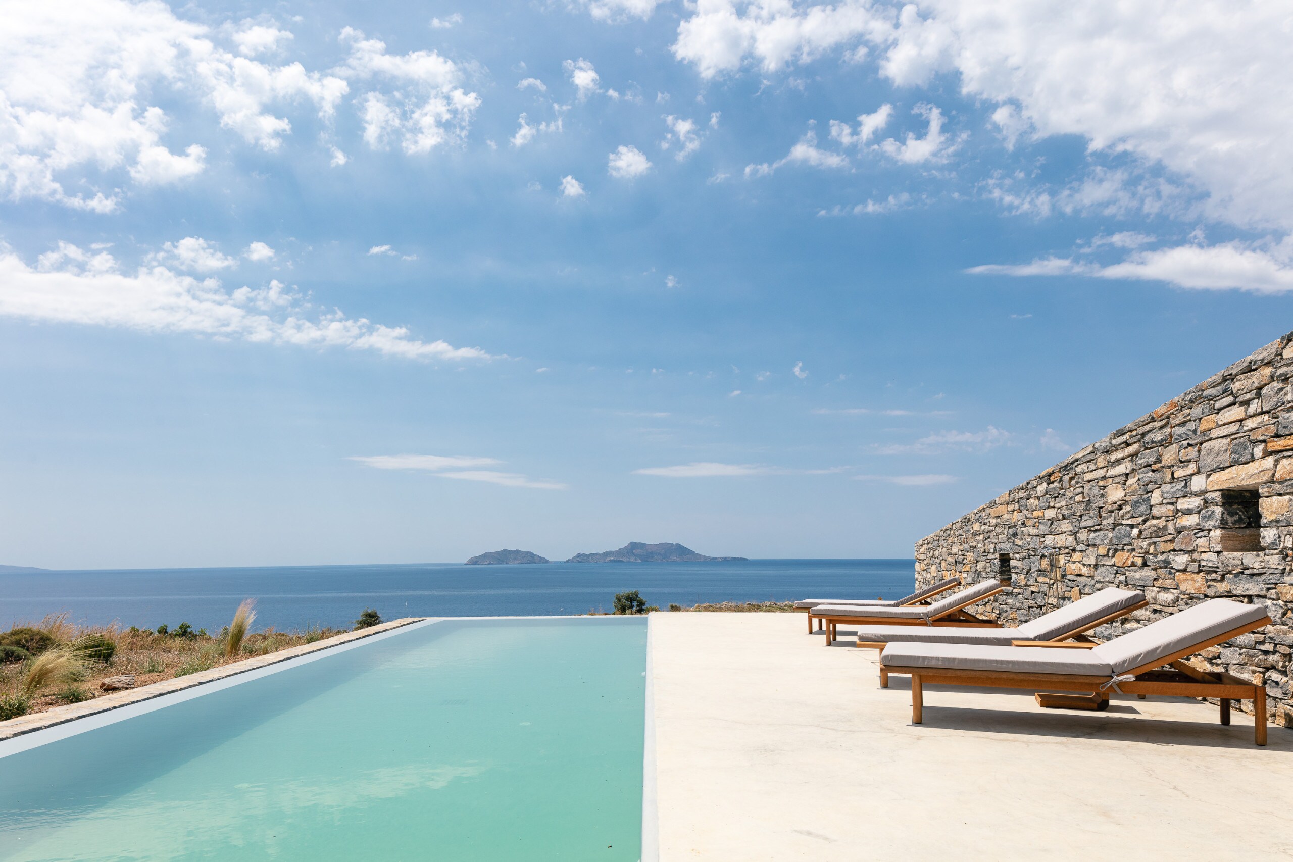 Sophisticated infinity pool surroundings offering a sense of tranquility.  
