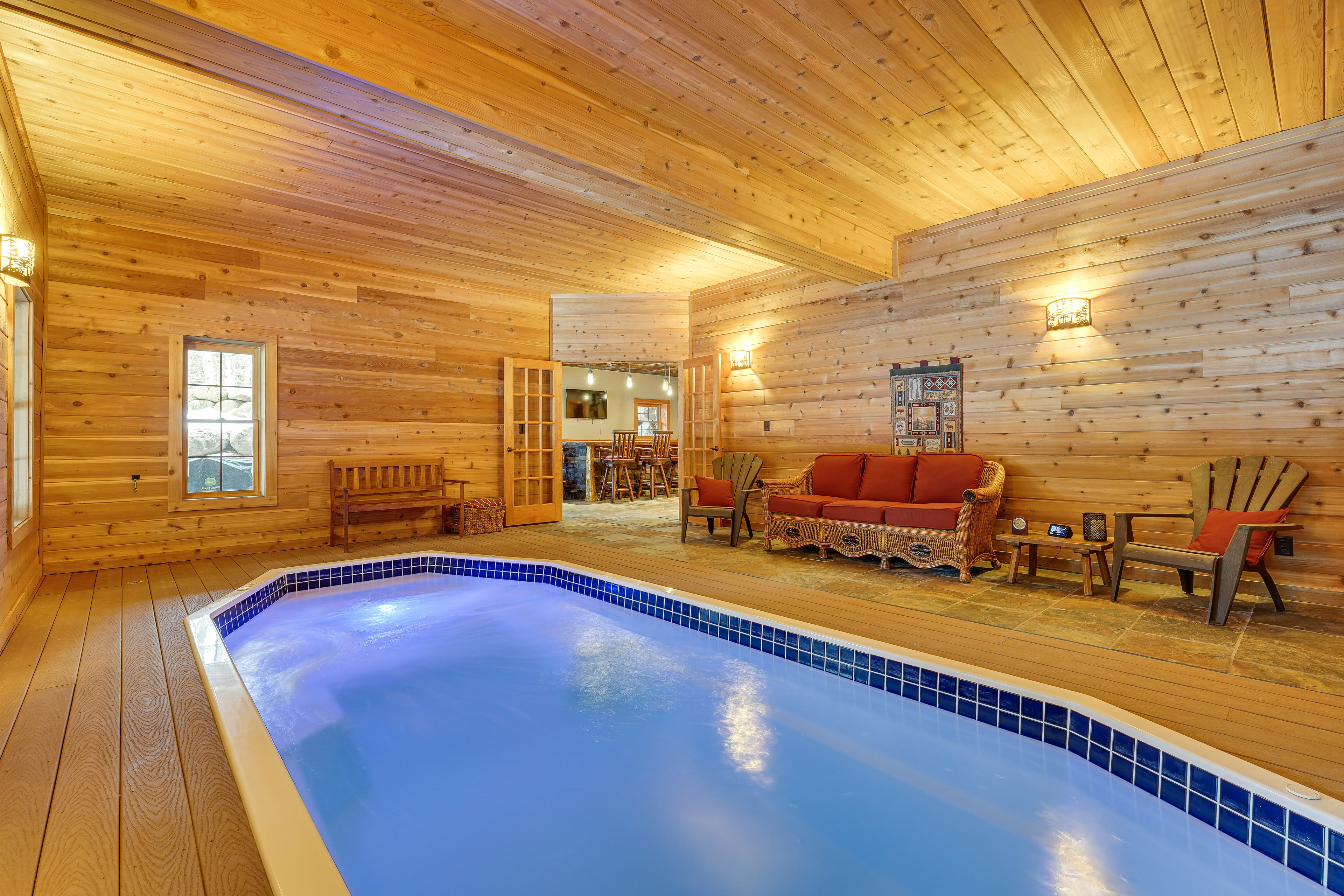 Property Image 2 - Waterfront Cabin w/ Deck & Pool in Old Forge!