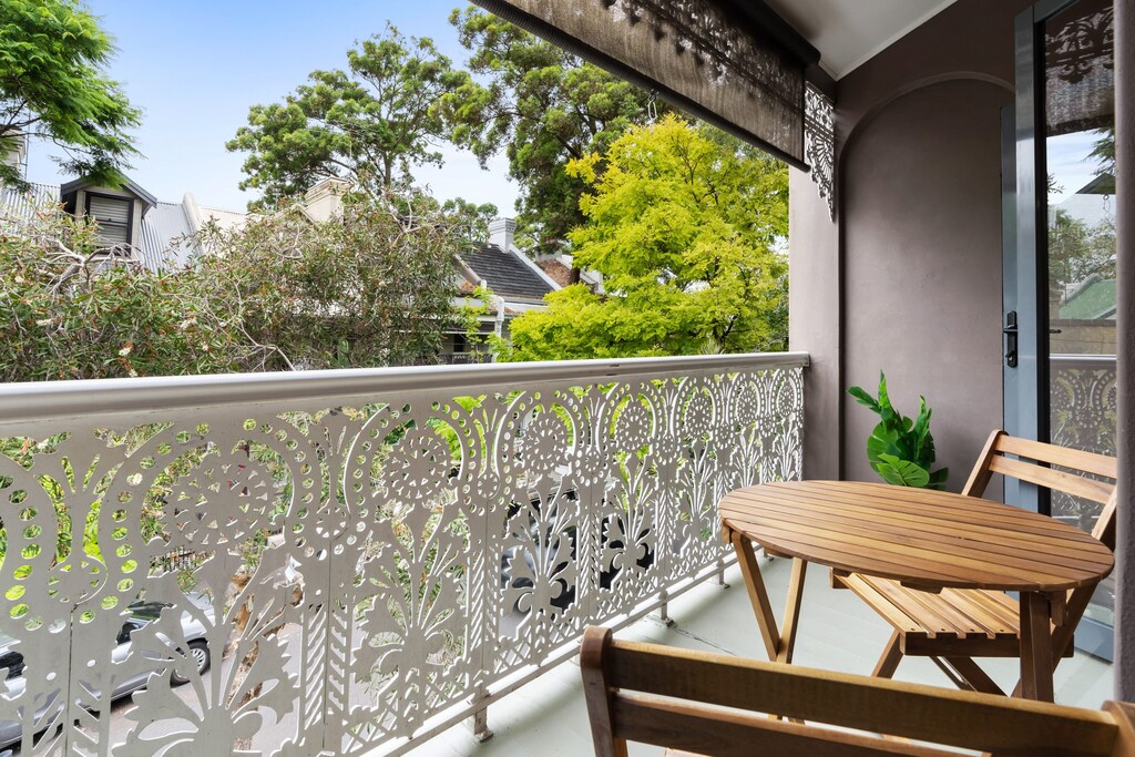 Private balcony from the master bedroom