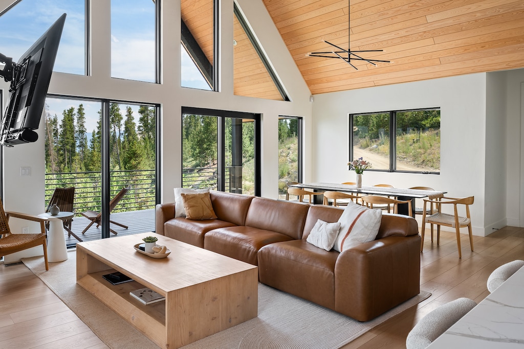 New Cozy leather couch