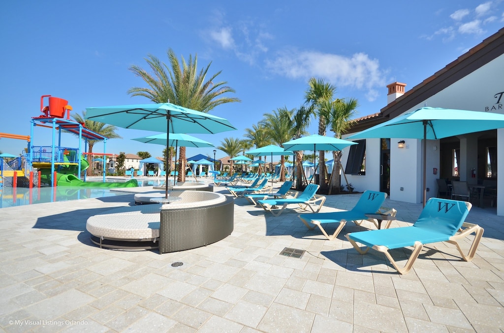 There are ample lounge chairs and umbrellas for full day tanning sessions.