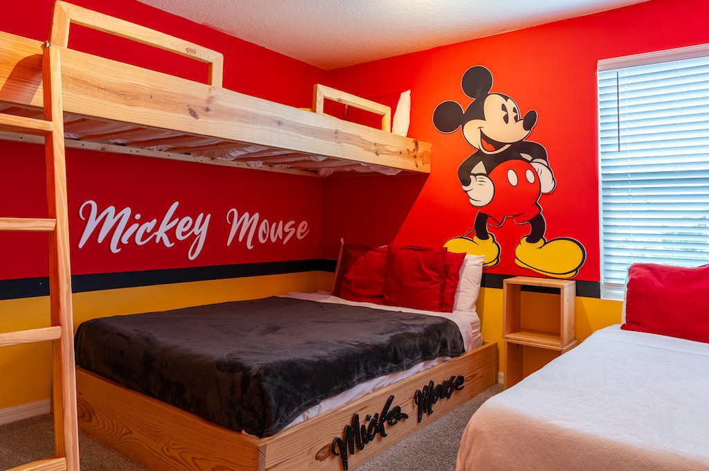 Mickey room 1 double and 3 single