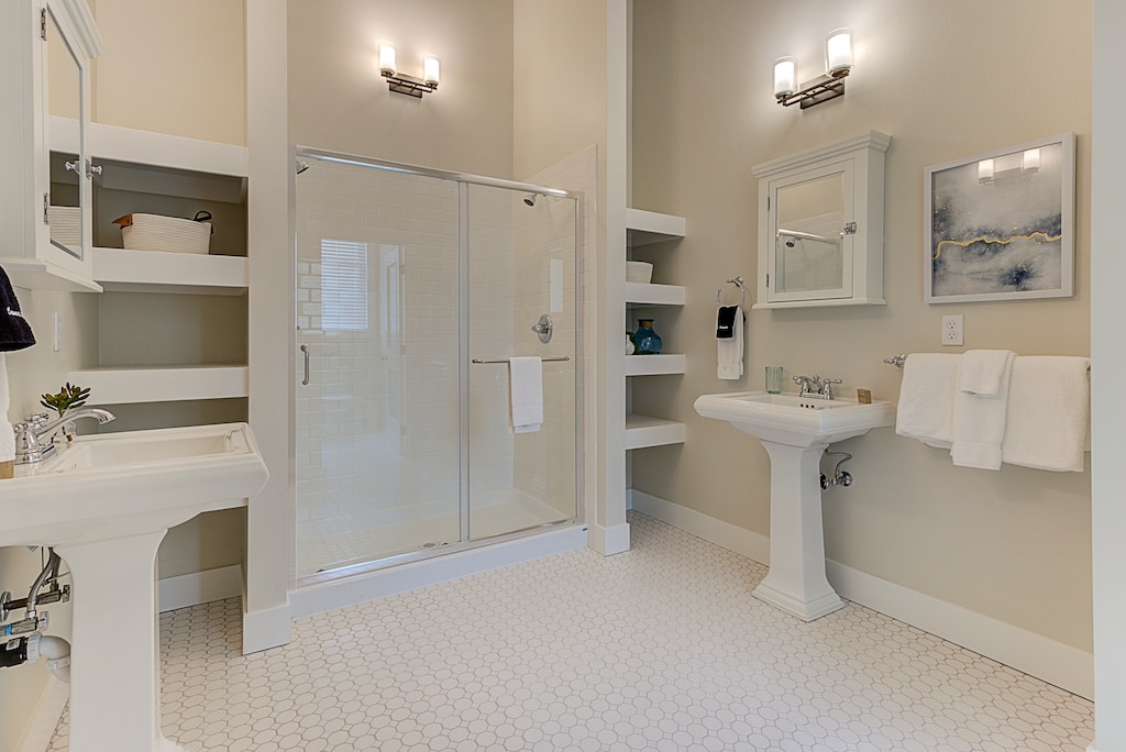 Spa-like primary ensuite bathroom
