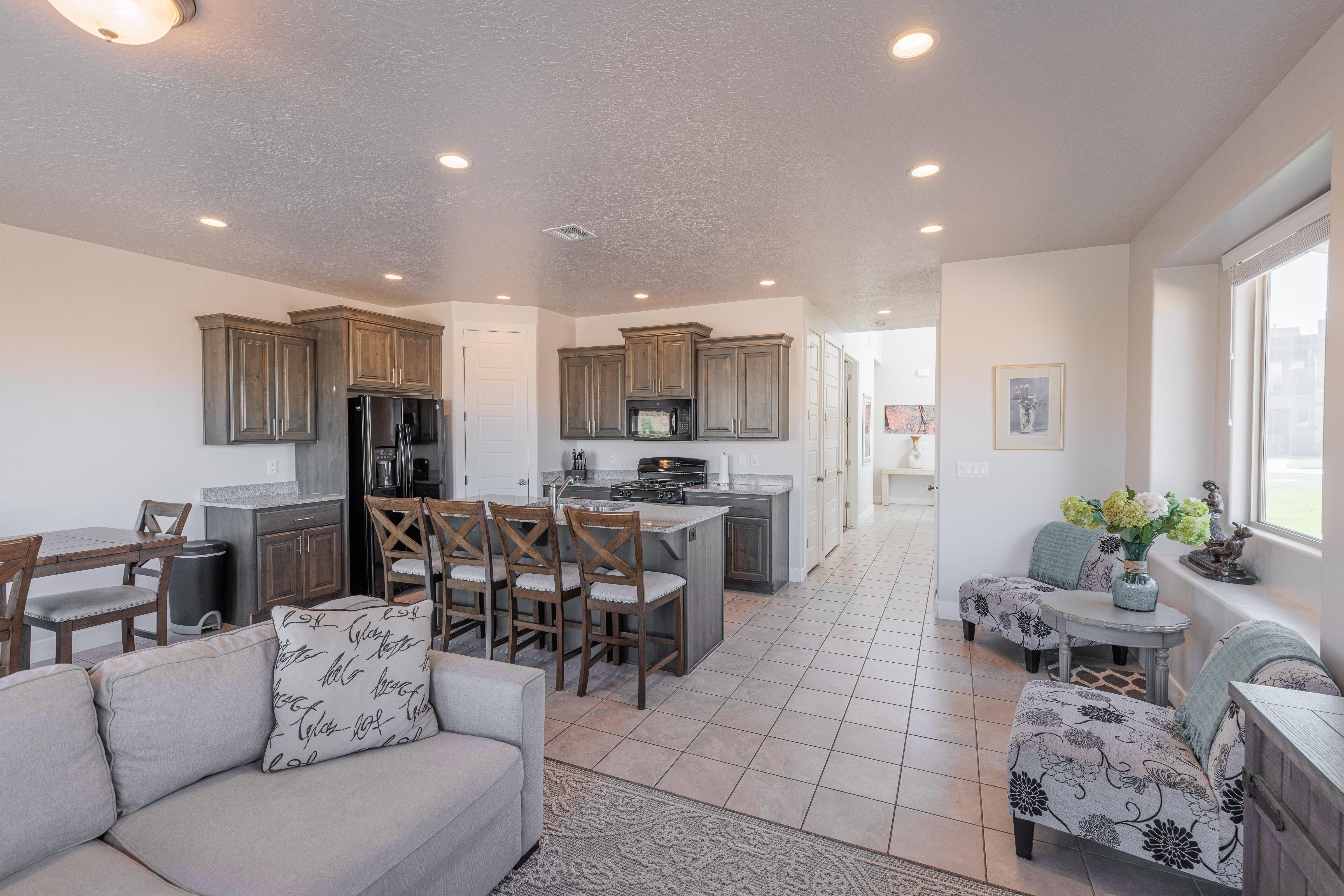 Kitchen and Living Area