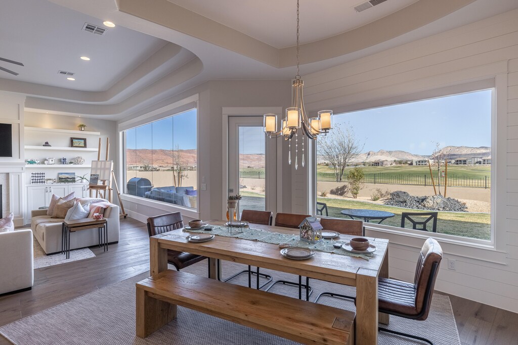 Share memories and stories while enjoying a family style meal around the Dining Table.