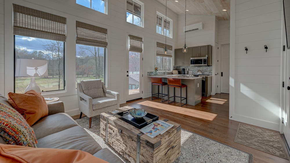 Golf and Riverfront Cottage | King Bed | Group Availability