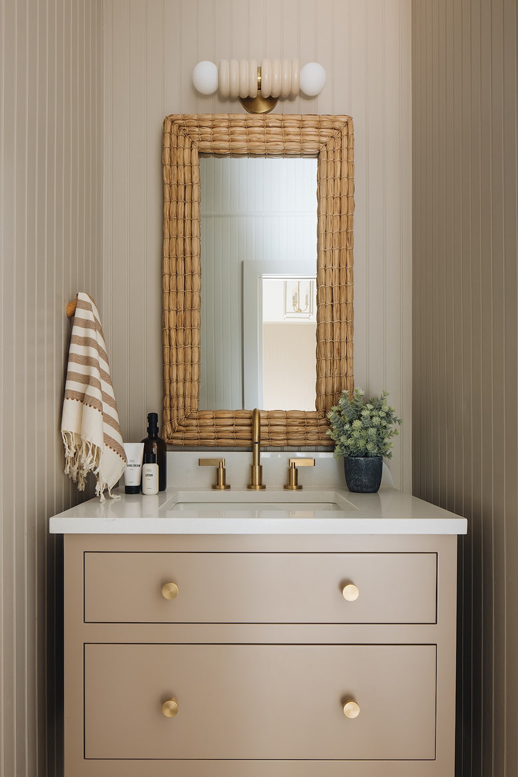 Every bit of decor has been hand-picked by renowned designer Kate Marker.