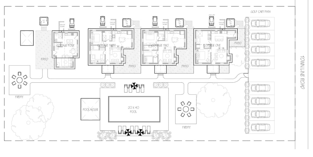 The Townie Cottages Site Plan