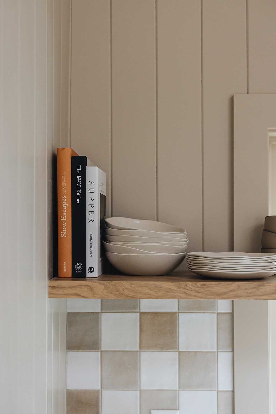 Even the plates and bowls are hand-selected at this fabulous vacation rental.