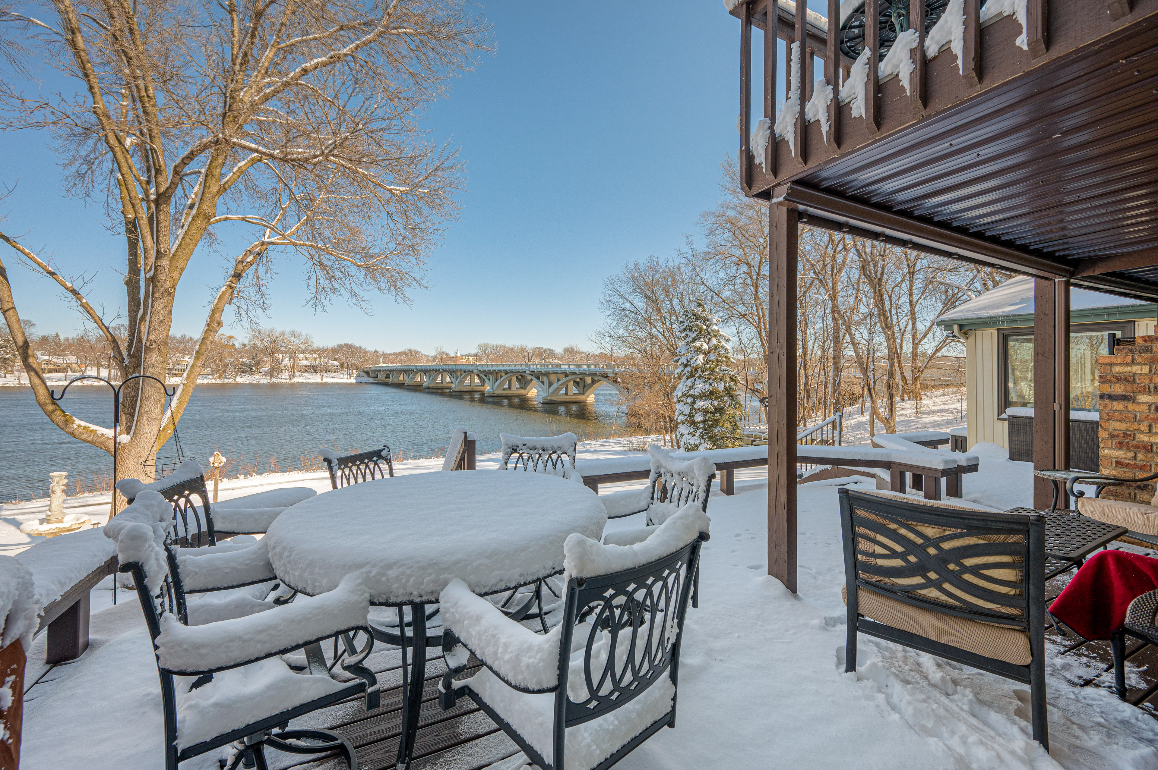 Riverfront Champlin Townhome w/ Deck & Water View!